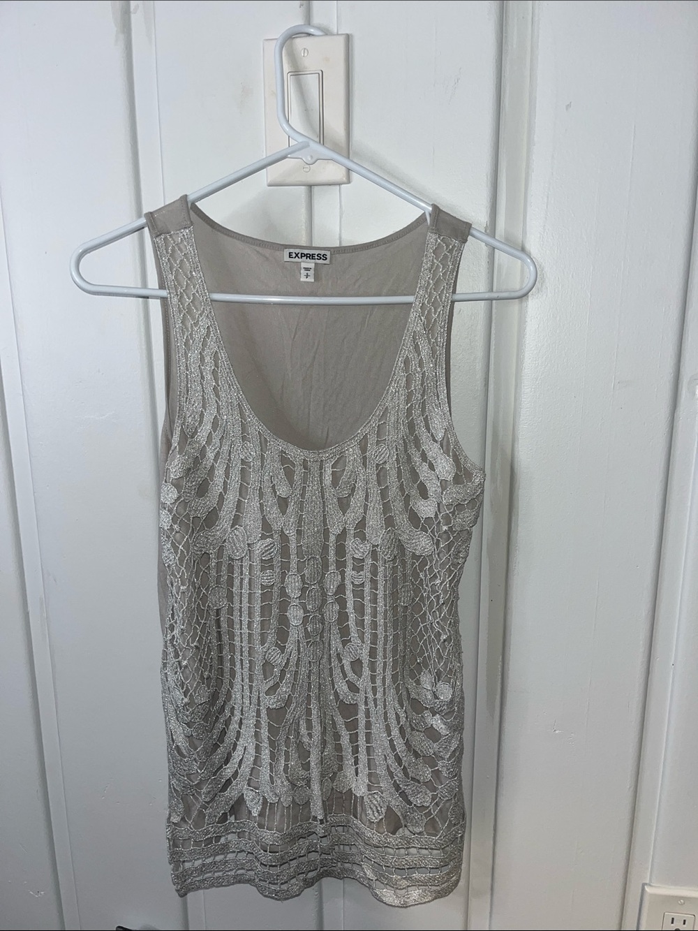 Sm Express Shimmery Lace Top